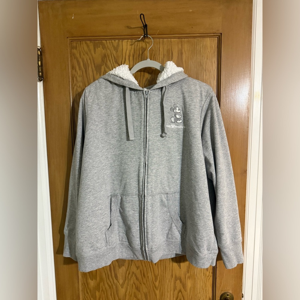 Walt Disney World Grey Zip Up Hoodie